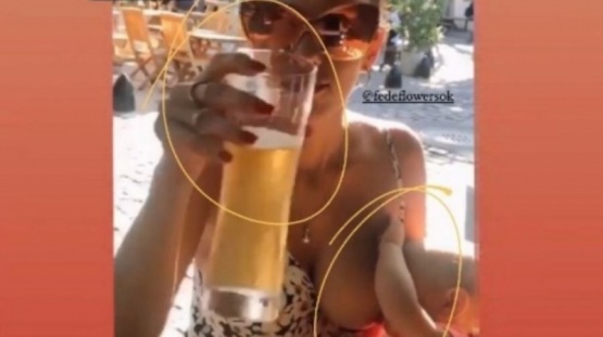 Barby Silenzi se defendió tras amamantar mientras tomaba cerveza