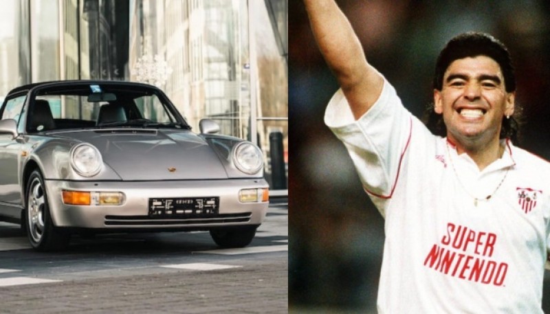 Subastarán el Porsche 911 de Diego Maradona que adquirió durante su estadía en Sevilla