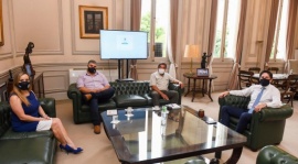 Godoy y Garzón se reunieron con el ministro Trotta por los auxiliares