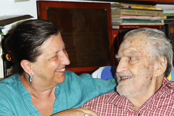 Ana y su padre Osvaldo. Archivo personal de Ana Bayer.
