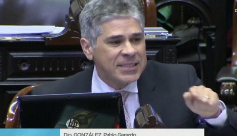 El legislador santacruceño que más habló en el reciento fue Pablo González (FDT).