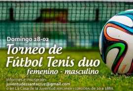 Se viene el torneo de Fútbol Tennis