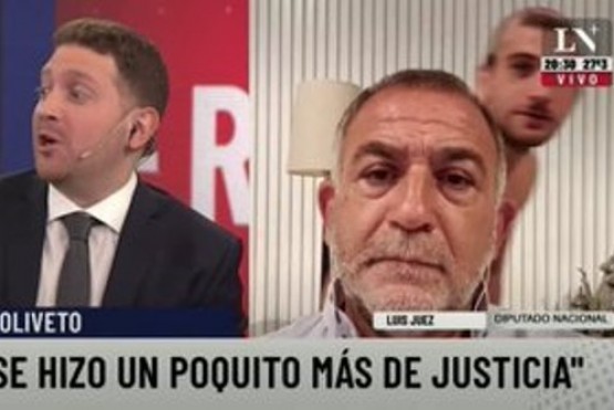 Insóito: Un hombre desnudo pasó detrás de Luis Juez durante una entrevista por Zoom