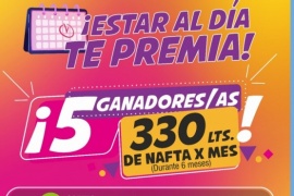 Mañana se realiza el primer sorteo de “Estar al día te premia”