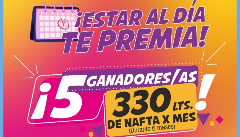 Mañana se realiza el primer sorteo de “Estar al día te premia”