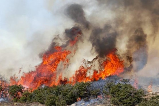 Fuego en Corcovado. 