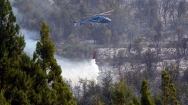 Extinguieron incendio en la reserva provincial El Turbio