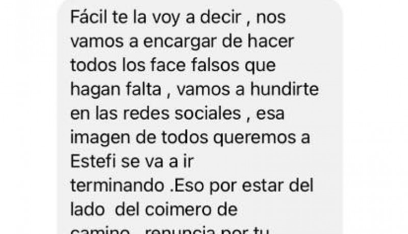 Los duros mensajes que le dejaron en señal de amenaza. 