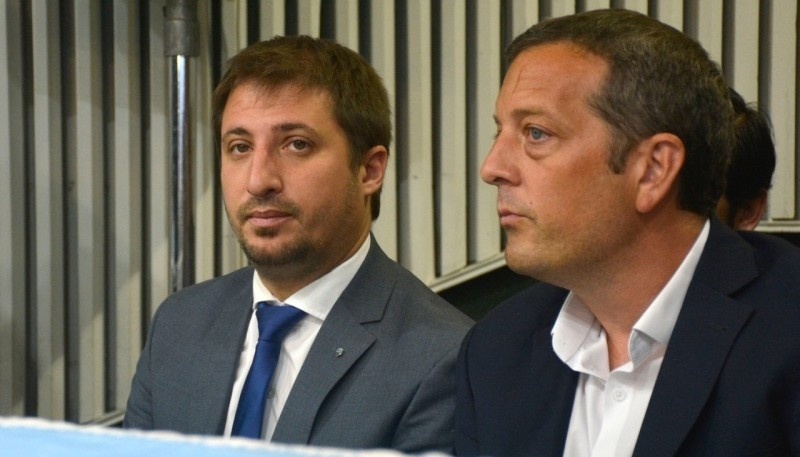 Leandro Zuliani junto a Ignacio Perincioli (foto archivo).