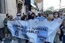 Dalma, Gianinna y Claudia Villafañe pidieron "Justicia por Maradona" en el Obelisco