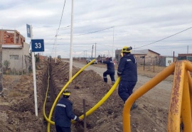 Avanza el tendido de red de gas en el 22 de septiembre