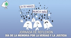 Realizarán jornada de reflexión por el Día de la Memoria