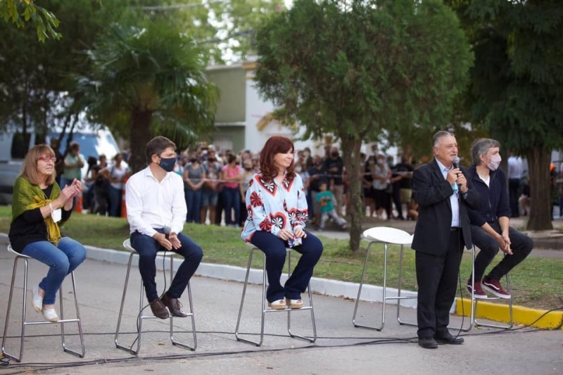 Cristina en el acto. 