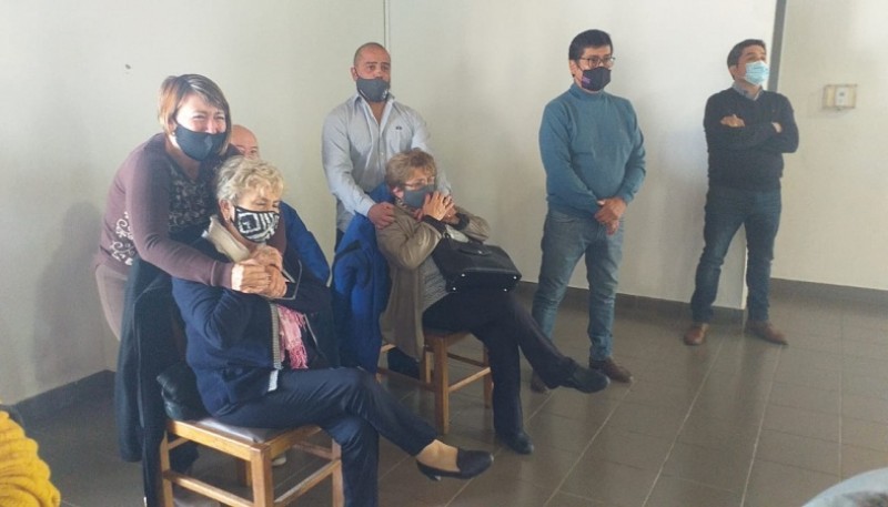 Familiares de Vicente Maíllo en la lectura de la sentencia (Foto: C.Robledo).