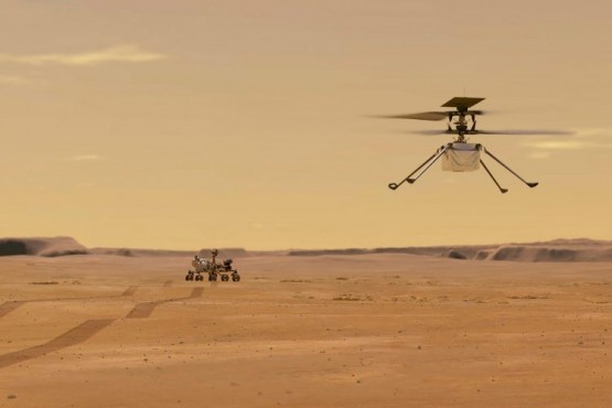Helicóptero Ingenuity de la NASA ya está en el suelo de Marte
