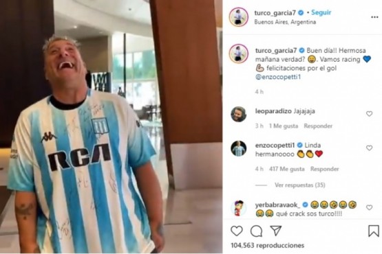 “Hermosa mañana”: el Turco García imitó el sketch de Guillermo Francella tras el triunfo de Racing