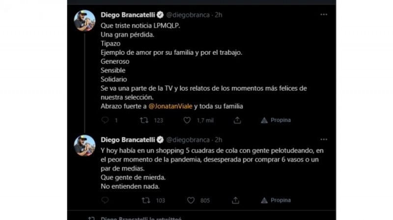 La furiosa despedida de Diego Brancatelli a Mauro Viale: 