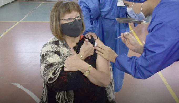 Vacunación en Río Gallegos.