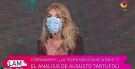 En "LAM" se opusieron al uso de barbijos en TV y Karina Iavícoli se retiró del programa