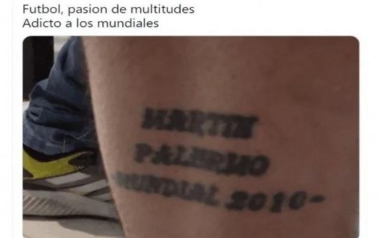 Es hincha de River y terminó con una tatuaje de Martín Palermo por una apuesta