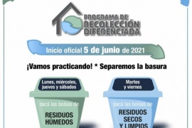 Recolección diferenciada en Río Gallegos: El éxito del programa depende de la participación ciudadana