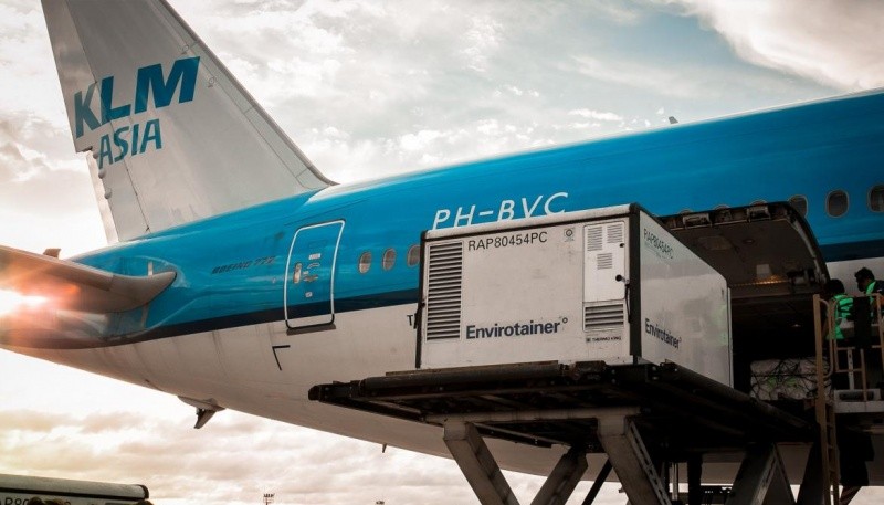 Vuelo de Aerolíneas Argentinas. 