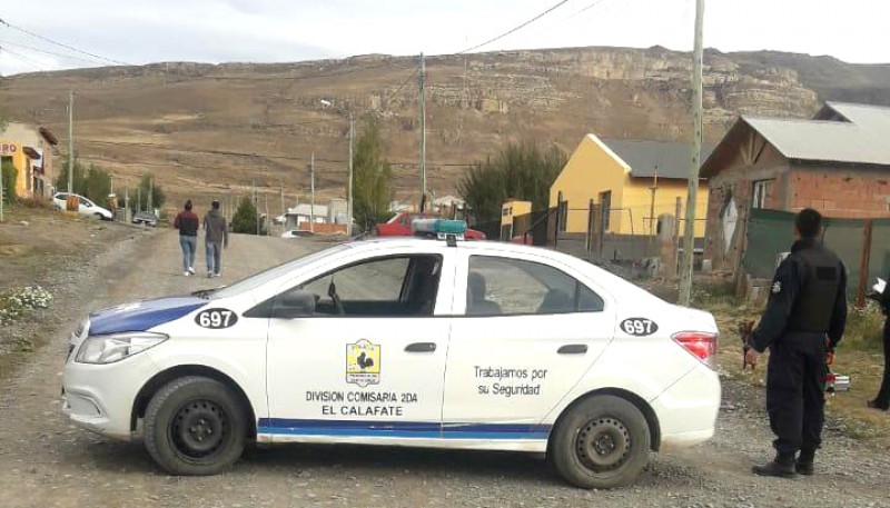 Policía en el lugar del hecho.