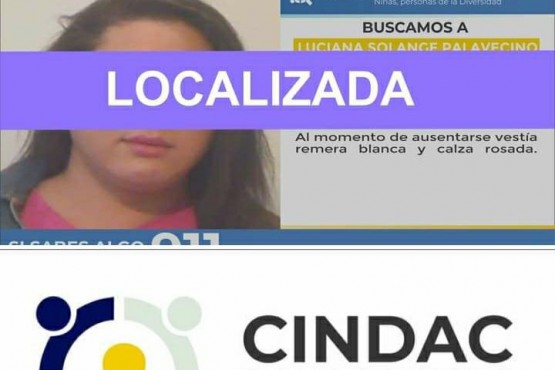 Joven encontrada por la policía.