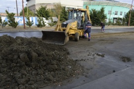 Avanzan los trabajos de reacondicionamiento en la Ciudad de Río Gallegos