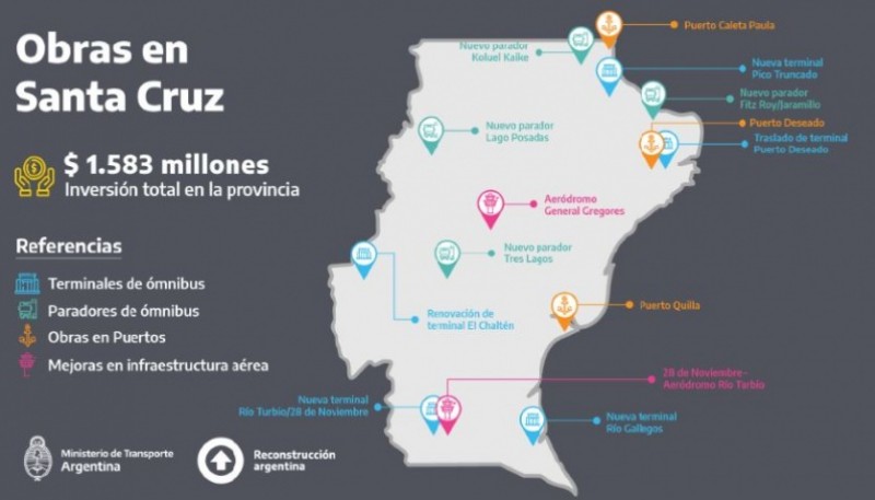 La inversión beneficiará a toda la provincia.