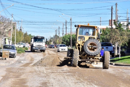 Vialidad realizó trabajos en Madryn. 