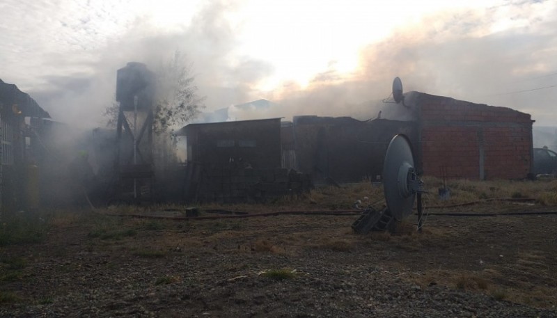 Vivienda incendiada (Foto: C.Robledo).