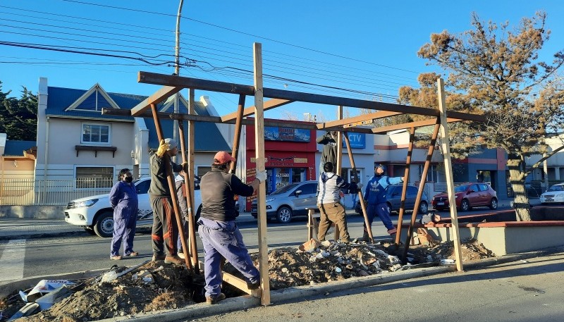 Municipio de Río Gallegos avanza con la renovación de la Avenida San Martín 