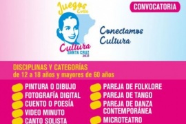 Abren la convocatoria para los Juegos Culturales Evita-Edición Virtual 2021