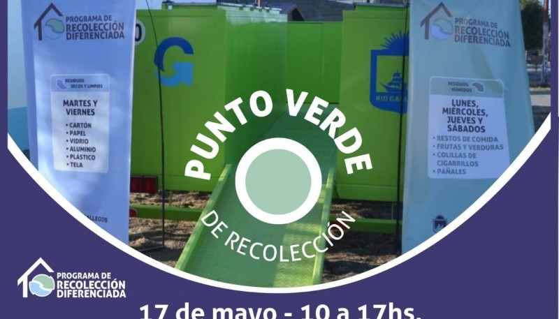 Mañana se instalará un Punto Verde en la Costanera de Río Gallegos 