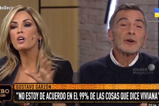 Fuerte cruce entre Gustavo Garzón y Viviana Canosa: 