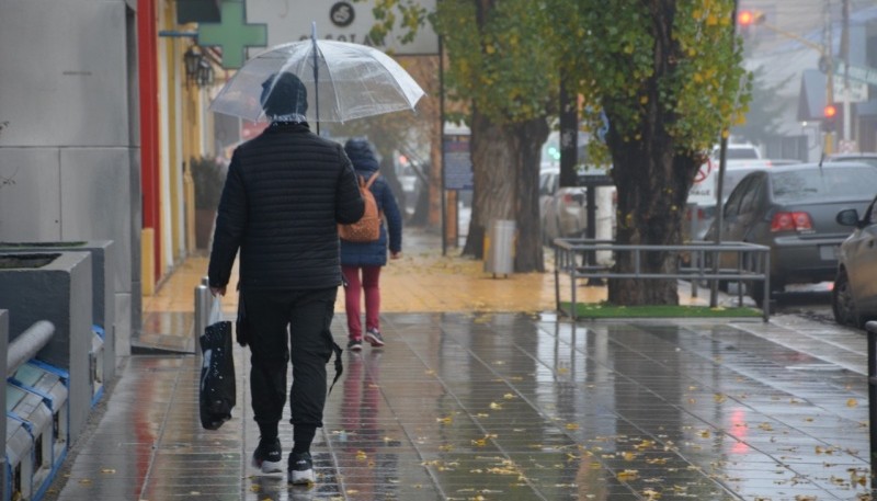 Llueve en Río Gallegos. 