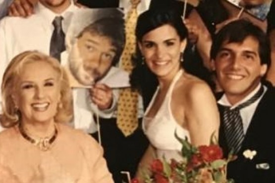 Se filtraron fotos inéditas de Mirtha Legrand en el casamiento de Franco Mercuriali