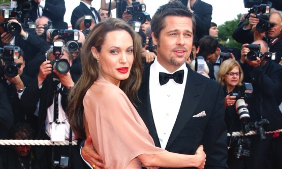 Angelina y Brad Pitt.