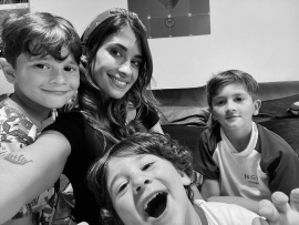 Antonela Roccuzzo compartió dos postales a pura ternura junto a sus hijos: “Ellos”