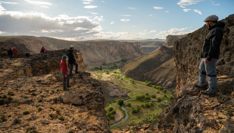 Turismo en el Cañadón Pinturas - Foto Franco Bucci