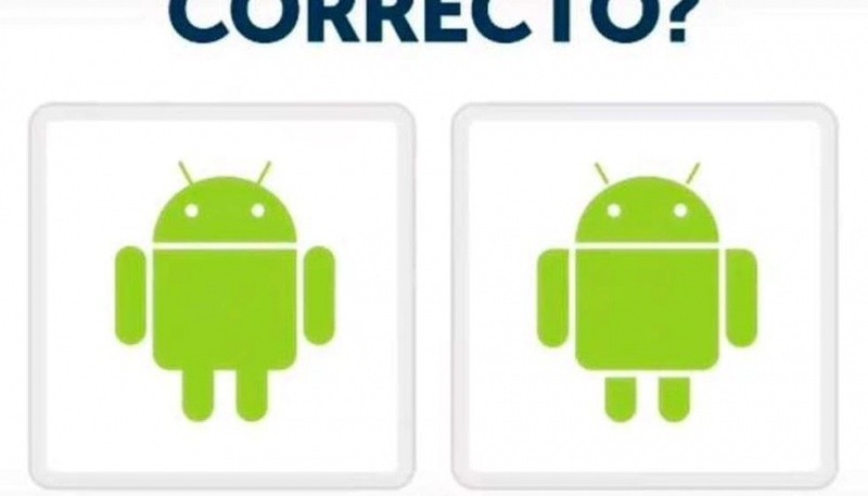 Cuál es el logo correcto de Android del reto viral en 7 segundos?