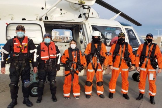 Dramático operativo en el mar: Prefectura aeroevacuó a un tripulante