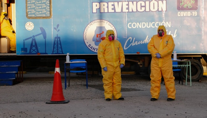 El tráiler de hisopados se encuentra funcionando en el Barrio Evita 