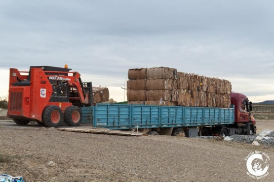 Puerto San Julián vendió 16.700 kilos de cartón