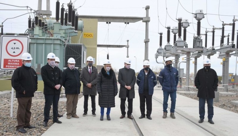 Inauguración de la línea 132 Kv en el norte de Santa Cruz.