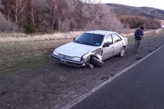 Accidente sin lesionados  entre Esquel y Trevelin