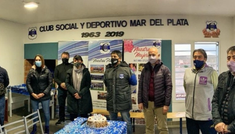 Fernando Cotillo visitó la sede del Club Mar del Plata por los 58 años de la Institución