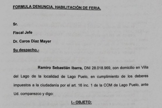 Denuncian al Intendente por el maneo de los fondos de la catástrofe 