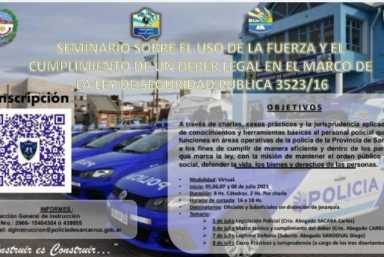 Finalizó seminario sobre el uso de la fuerza